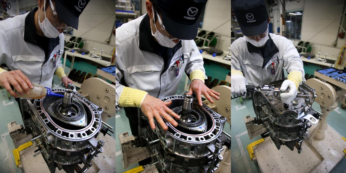 Rotary engine assembly process