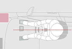 Driving position and pedal layout