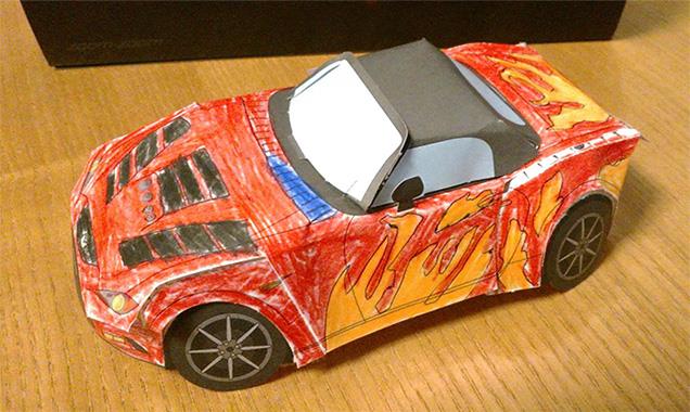 Prize-winning entry in the 2017 Mazda2 and MX-5 paper craft original design contest